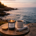 Maple Coffeehouse coconut-soy scented candle by Maine Coast Candle Company, Coastal Collection